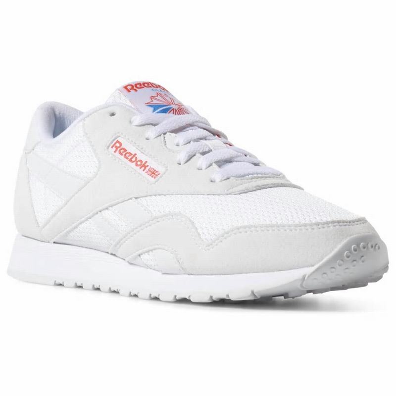 Reebok Classic Nylon Txt Tenisky Damske - Biele/Modre/Červené UA5364PR